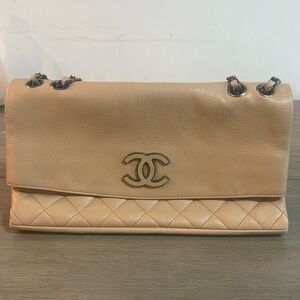 Chanel cc timeless fold bag